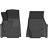 Husky Liners Weatherbeater Floor Mats | Fits 2021-2025 Jeep Grand Cherokee L (w/ 2nd Row Bench Seat) | Front Row, 1-pc Black - 15671