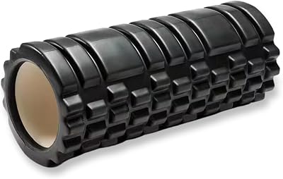 1ABOVE Foam Roller Deep Tissue Massage 33x14cm Black Fitness Physio