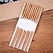 10 (5 pairs) Durable Twist Bamboo Chopsticks