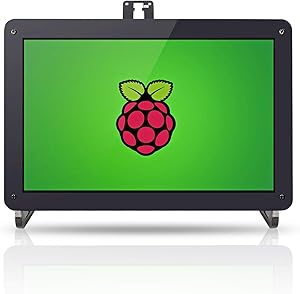 Raspberry Pi 4 Screen 10.1’’ IPS - SunFounder 10.1 Inch HDMI IPS LCD Monitor Display High Resolution 1280×800 with Camera Holder Stand for Raspberry Pi 4 Model B