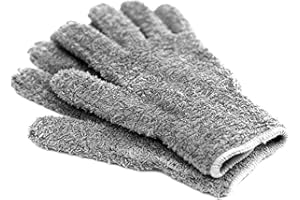 1 Pair Microfiber Plant Dusting Gloves Leaf Cleaning Gloves for Indoor Plants, Blinds, Furniture, House