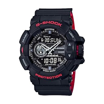 g shock red black