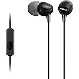 Sony MDREX15AP Fashion Color EX Series Earbud Headset with Mic (Black)