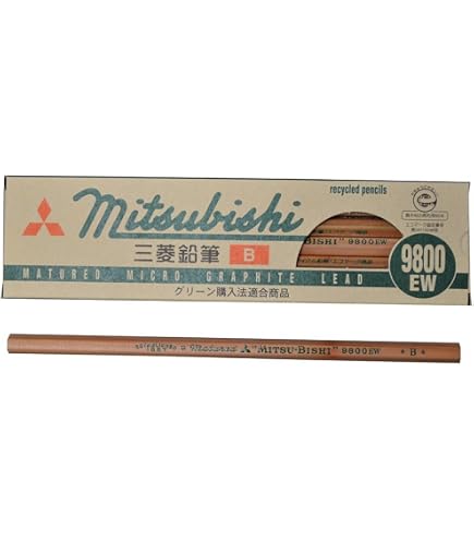 Amazon.com : Mitsubishi Pencil K9800EW2B Recycled Pencils, 9800EW