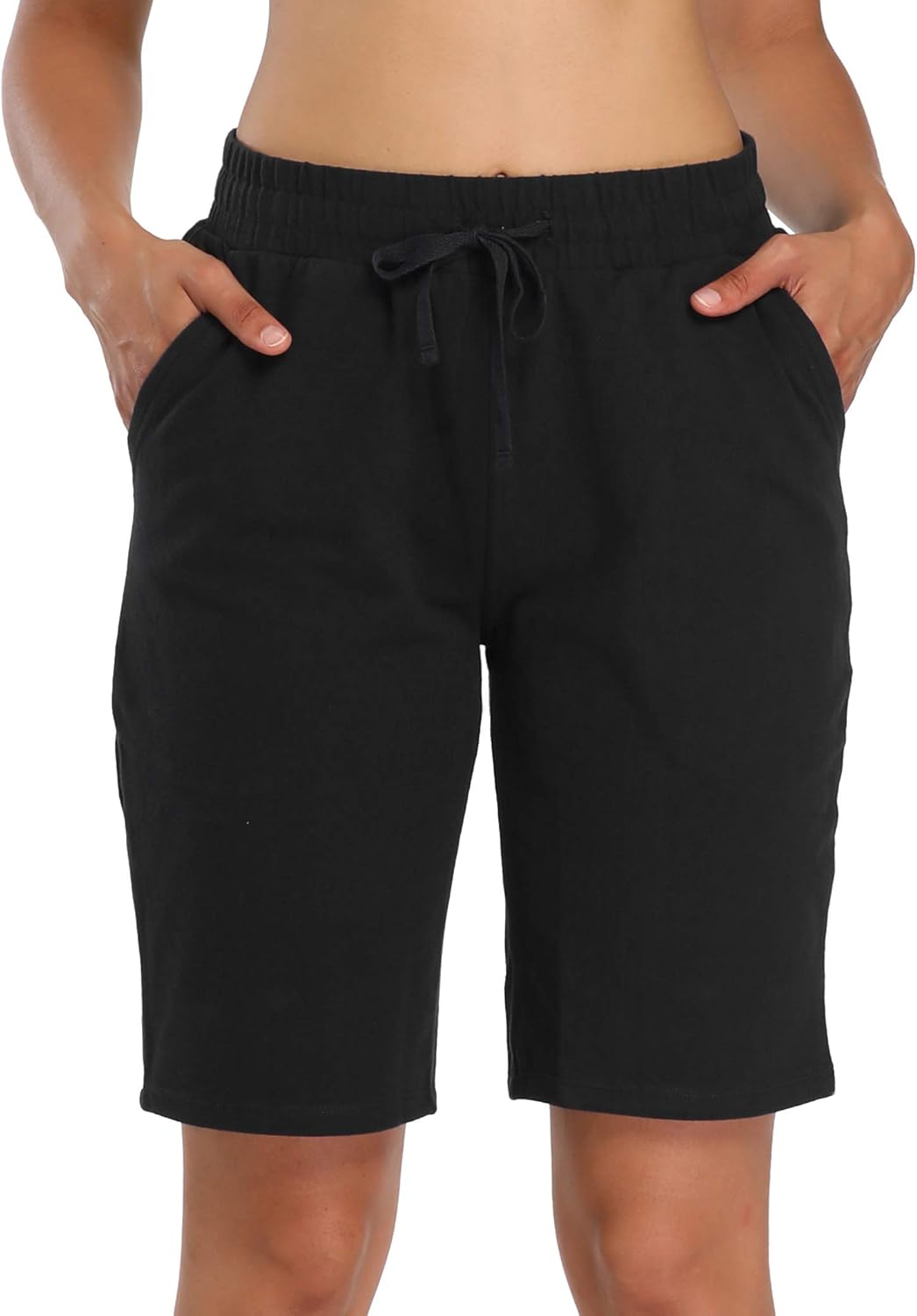 baleaf women's active yoga lounge bermuda shorts with pockets