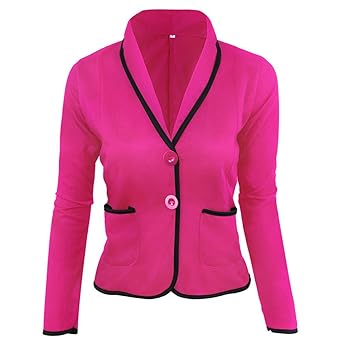 Damen Strickjacken Cardigan Elegant Blazer Leicht Bolero Offene Blazer Business Anzug mit Taschen Tailliert Kurzjacke Büro Ou