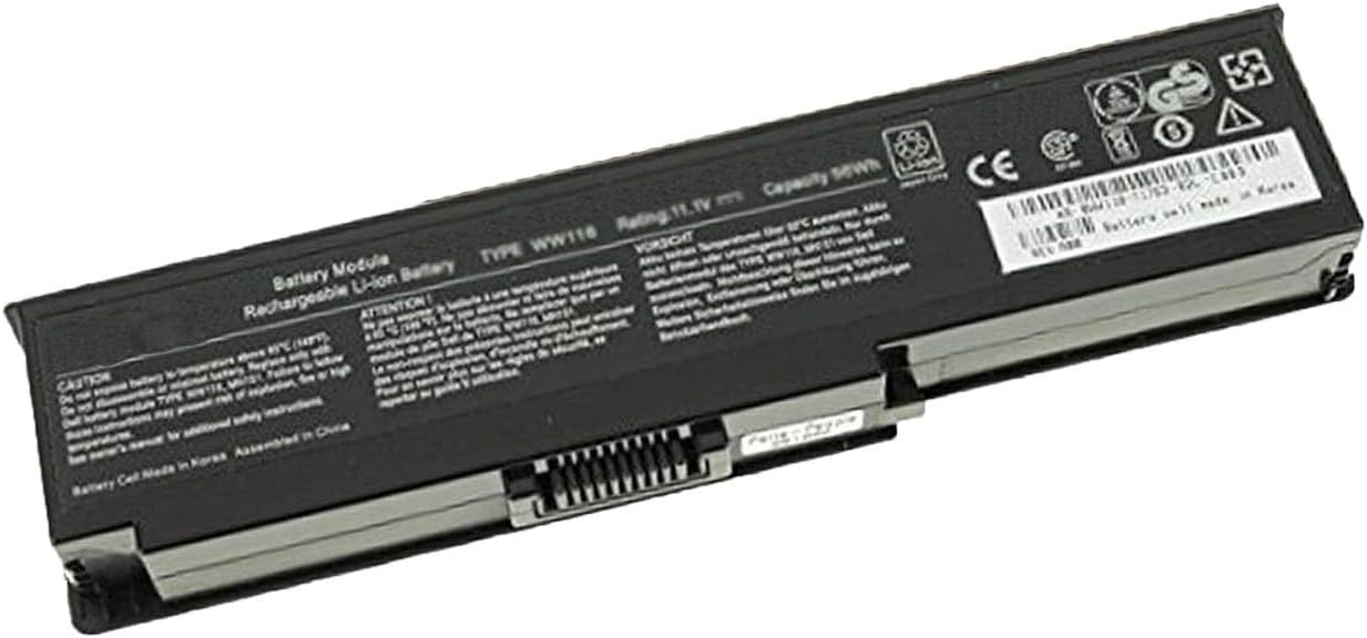 WW116 Laptop Battery Replacement for Dell Inspiron 1420 Vostro 1400 Series(11.1V 56Wh 5200mAh)