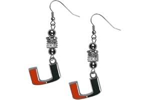 Siskiyou Sports NCAA unisex-adult Euro Bead Earrings