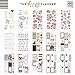 me & my BIG ideas Sticker Value Pack - The Happy Planner Scrapbooking Supplies - Simply Lovely Theme - Multi-Color & Gold Foil - Great for Projects & Albums - 30 Sheets, 813 Stickers Total