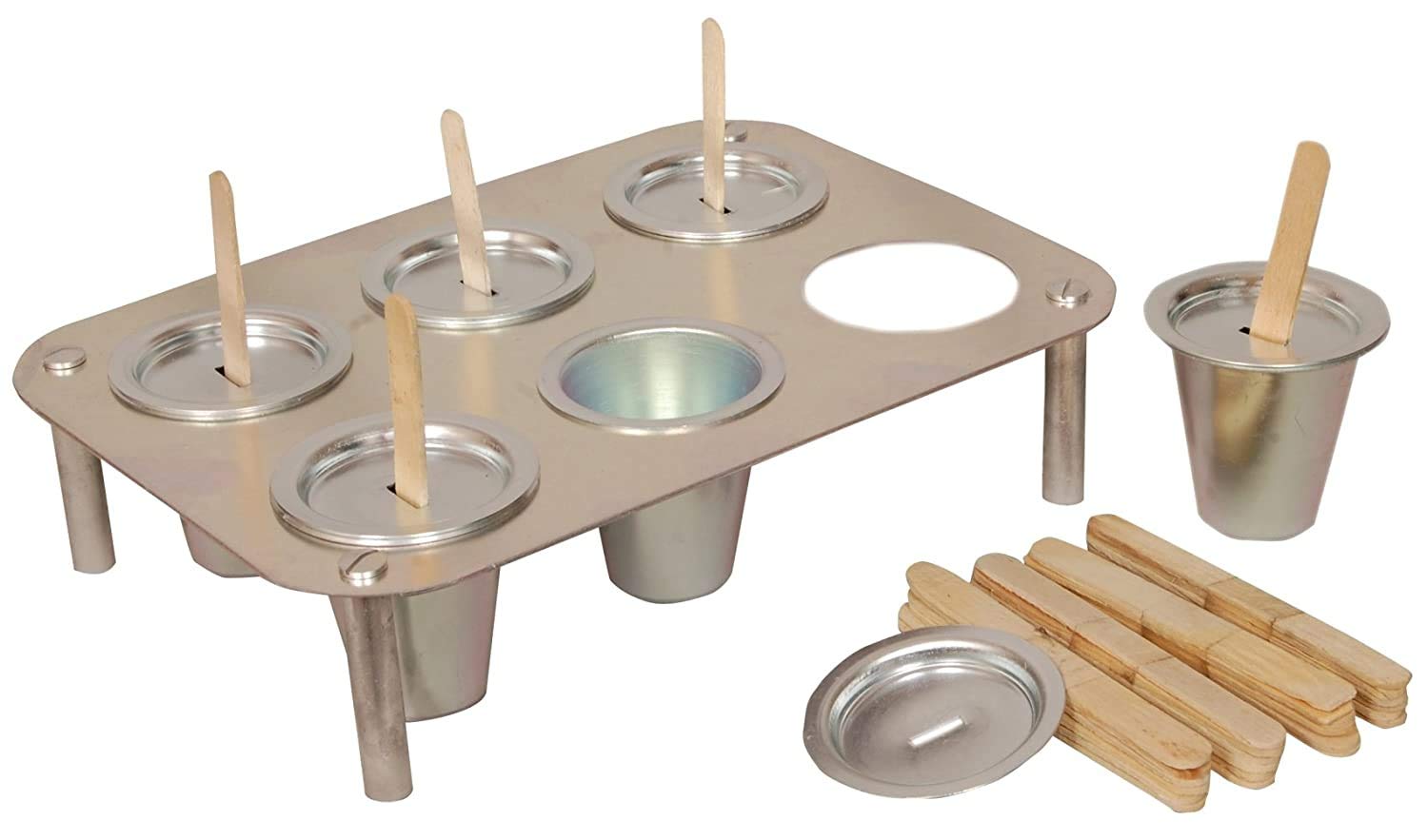 Buy Nambhav Silver Aluminium Kulfi Maker Ice Cream Mould with Stand