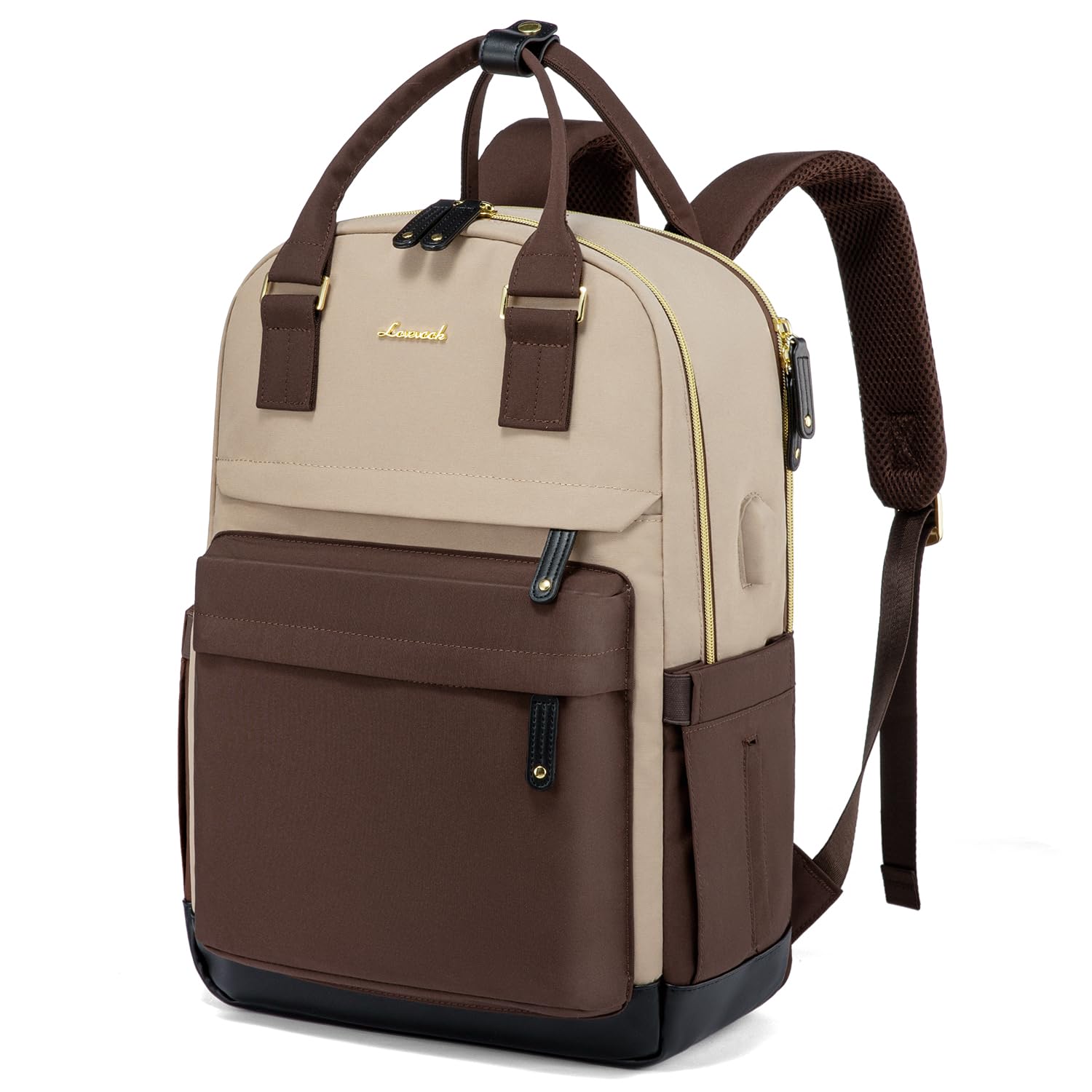Photo 1 of (used)(damaged)(see images) LOVEVOOK Travel Laptop Backpack Women, 15.6 Inch Anti-theft Laptop Bag with USB Port, Fashion Waterproof Computer