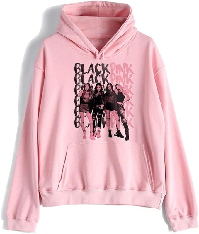 Blackpink Hoodie for Women Girls Hip Hop Sweatshirt Blackpink Member