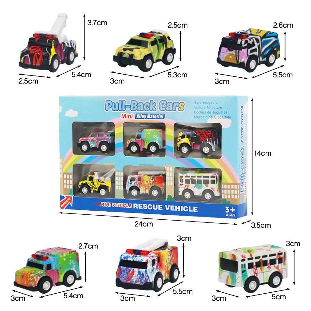 Couleur Aleatoire Nuheby Jouet Voiture Bebe Miniature Petites Mini Voiture Enfant Graffiti Pull Back Lot Jeux Vehicule Enfant 3 4 5 Ans Fille Garcon Coffrets De Vehicules Vehicules A Moteur