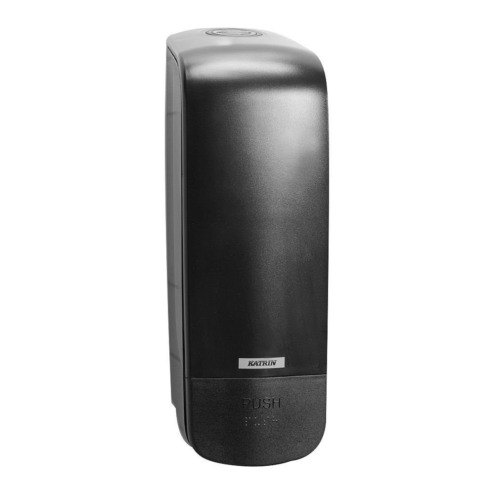 Katrin BK086-BK Inclusive Soap Dispenser, 1000 mL, Black