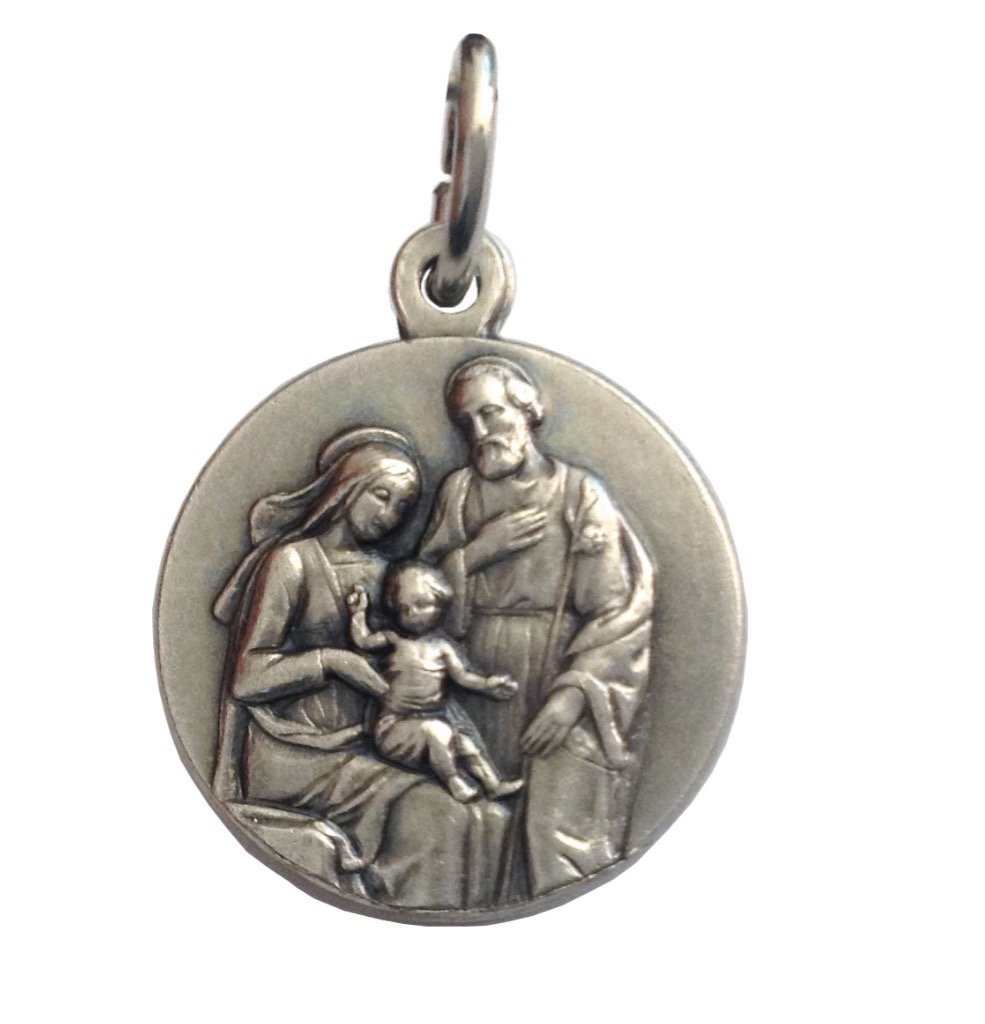 THE SACRED FAMILY MEDAL - CATHOLIC SAINTS MEDALS - 100% MADE IN ITALY (The Sacred Family), Brass