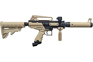 Tippmann Cronus Tactical Semi Auto Paintball Marker Gun, Black and Tan