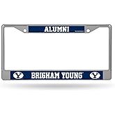 Rico Industries NCAA BYU Cougars Alumni 12" x 6" Silver Chrome Frame W' Decal Insert Car/Truck/SUV Auto Accessory