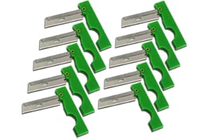 Derma-Safe Folding Utility Razor (10-pack) for Survival and First Aid Kits