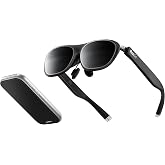 Rokid AR Spatial Video Glasses with 3-Screen Display, Max2 Black AR Glasses &amp; Station2 Spatial Computer with 360" Micro-OLED, 120Hz OLED, 600 Nits, Multi-Tasking for Gaming
