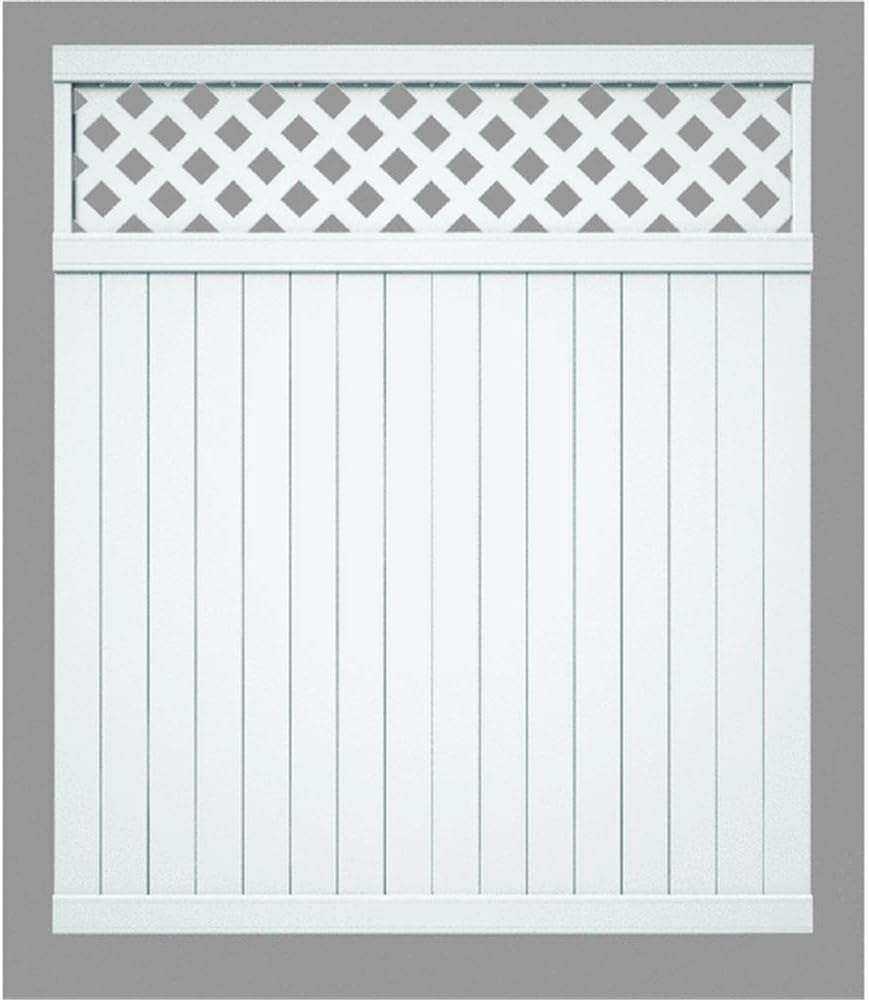 6 X 6 Lattice Top Yard Fence Section Amazon Co Uk Garden Outdoors