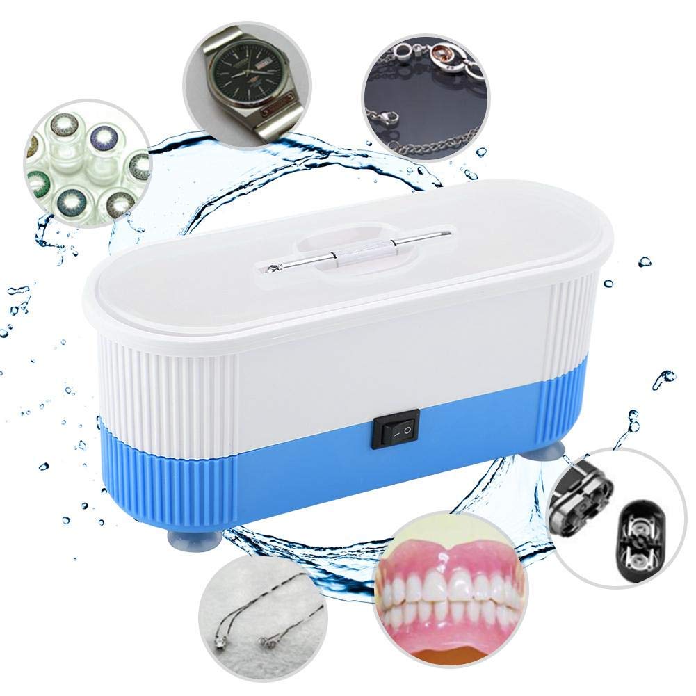 Eyeglass Cleaner, Portable Household Professional High-frequency Vibration Small Size Machine for Jewelry, Eyeglasses, Rings, Coins, Denture, Utensils, Chain: Beauty