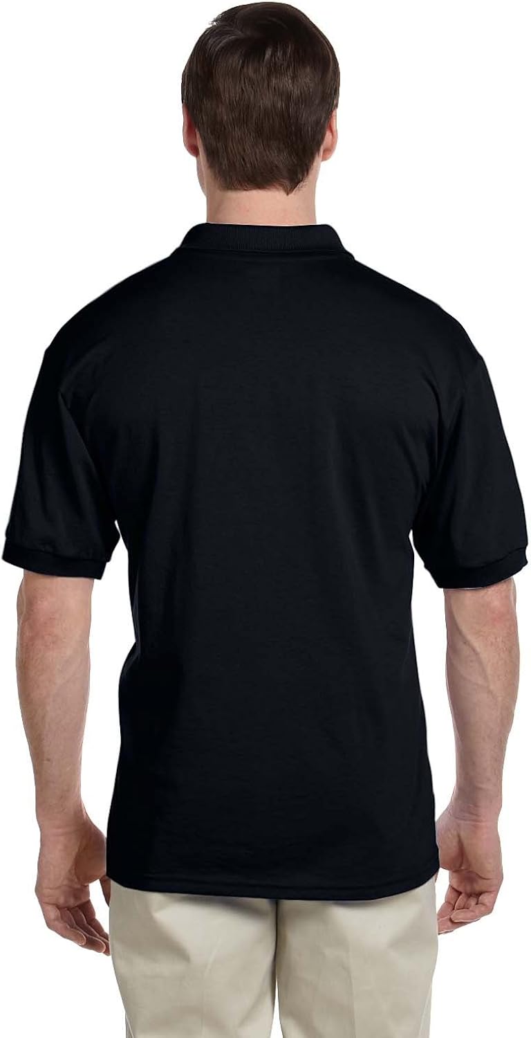 Custom Text Embroidered Jersey Polo, Dry Blend Polo Shirt: Clothing