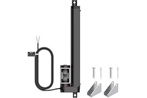 Justech 12V Heavy-Duty Linear Actuator 225lbs/1000N-10inch/250mm Silent IP65 Electric Actuators with Brackets for Electric Windows, RV Adjustments, Solar Trackers, Industrial Machinery