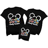 Family Vacation Matching Shirts: Magical 2026 Cartoon Graphic Shirt Family Matching Outfits Funny Summer Trip Tees Tops
