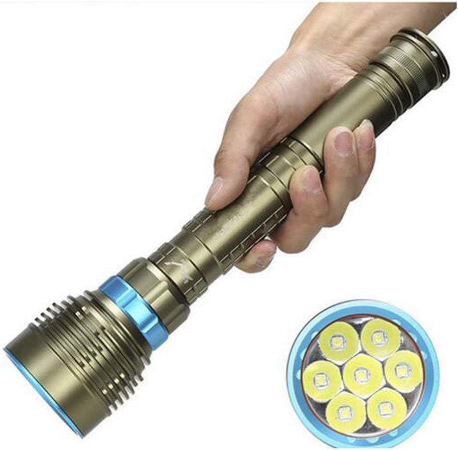 Eplze Underwater 12000Lm Diving Torch 7x CREE XM-L2 LED Flashlight + 18650 Battery