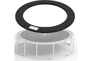 LANGXUN Universal Trampoline Repalcement Safety Pad, 8ft 10ft 12ft 14ft 15ft 16ft Waterproof Surround Spring Foam Cover for Round Frame
