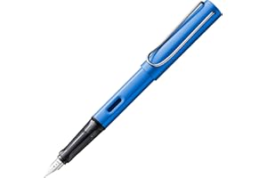 LAMY AL-star oceanblue - Fountain Pen with ergonomic grip & polished steel nib in size F - lightweight aluminum body - including LAMY T 10 blue cartridge - Right-Handed