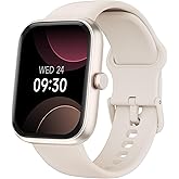 TOOBUR Smart Watch for Women, Alexa Built-in, Answer/Make Calls, 1.91" HD Screen Fitness Watch, IP68 Waterproof, 100 Sports, Heart Rate Monitor, Sleep Tracker, Smartwatch Compatible Android iOS, Beige