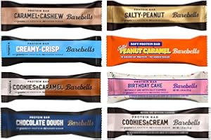 BUNDARIETY BarebeIIs-Protein Bars-Assorted Variety Pack Sampler, Protein Snacks with 20g of High Protein (8 Pack)