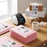 Switory 50Pcs A5 6x9 Pink Bubble Mailers Self Seal Padded Envelopes view 6