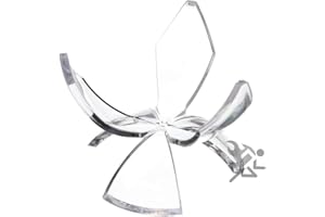 OnFireGuy, LLC 2-3/4" Acrylic Reversible Three Prong Tulip Display Stand, 3 Pack