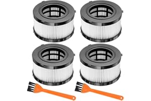 4 Pack HEPA Filter Replacement Compatible with DEWALT Wet Dry Vacuum DC5151H DC515 DCV517 DCV517B-with 2 Cleaning Brushes by Beilan