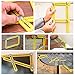 Multi Angle Measuring Ruler Best General Measurement Tool for Accurate Measurements Metal knobs for Durable Performance Preferred by Builders and Carpenters