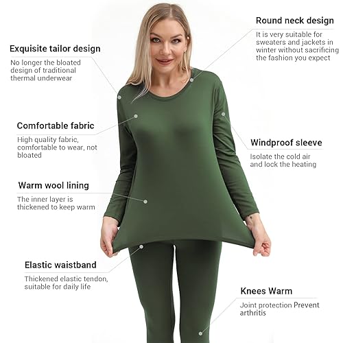 Fleece Most Comfortable Long Johns Thermal Underwear Women Ultra