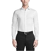 Van Heusen Mens Dress Shirt Slim Fit Ultra Wrinkle Free Flex Collar Stretch
