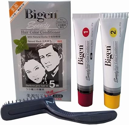 Natural Black 881 Bigen Speedy Hair Color Conditioner Amazon Co Uk Beauty