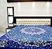 Blue Mandala Tapestry, Mandala tapestries, Indian Bedspread, Queen Mandala Wall Hanging