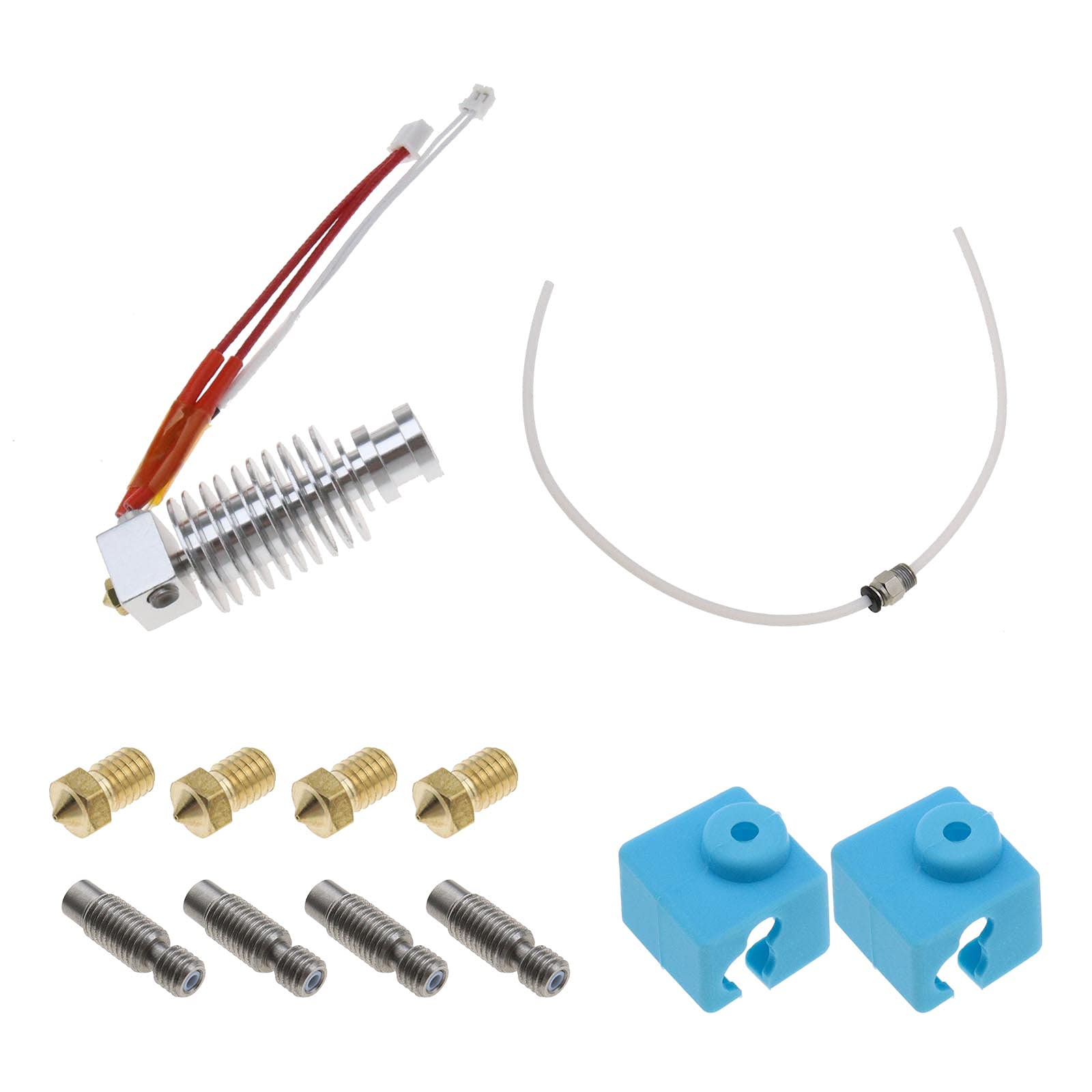 YINETTECH 12V J-Head Hotend Extruder Kit Compatible with E3D-V5 Anycubic Mega I3/I3-X