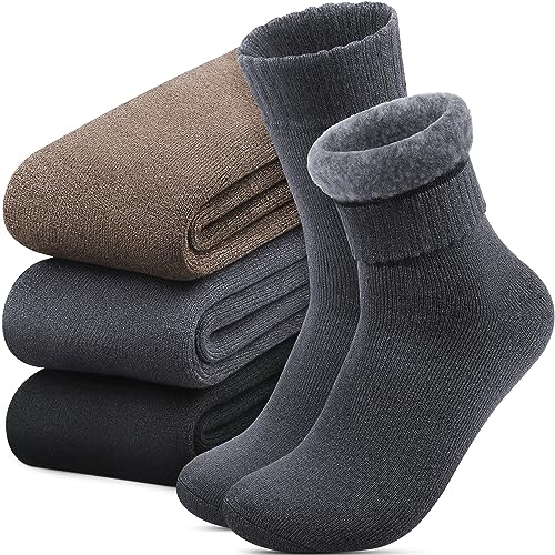 Reamphy Thermosocken Herren, Dicke Warme Socken Herren, Winter Atmungsaktives Thermo Socken Männer Wintersocken Outdoor, 39-46 thumbnail 1