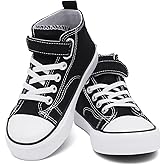 AOVOG Toddler Canvas Shoes Girls High Top Sneakers Little Big Kids Boys Walking Cushioned Shoes Toddler 8-Big Kid 3