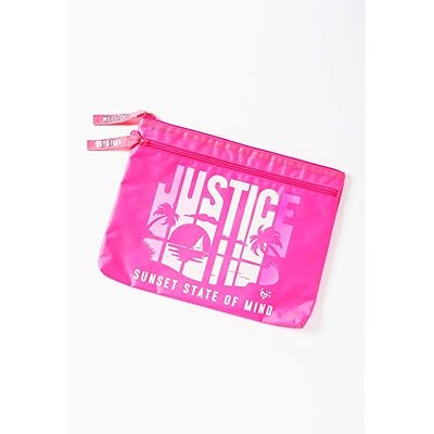 Waterproof bathing suit bag with an A initial