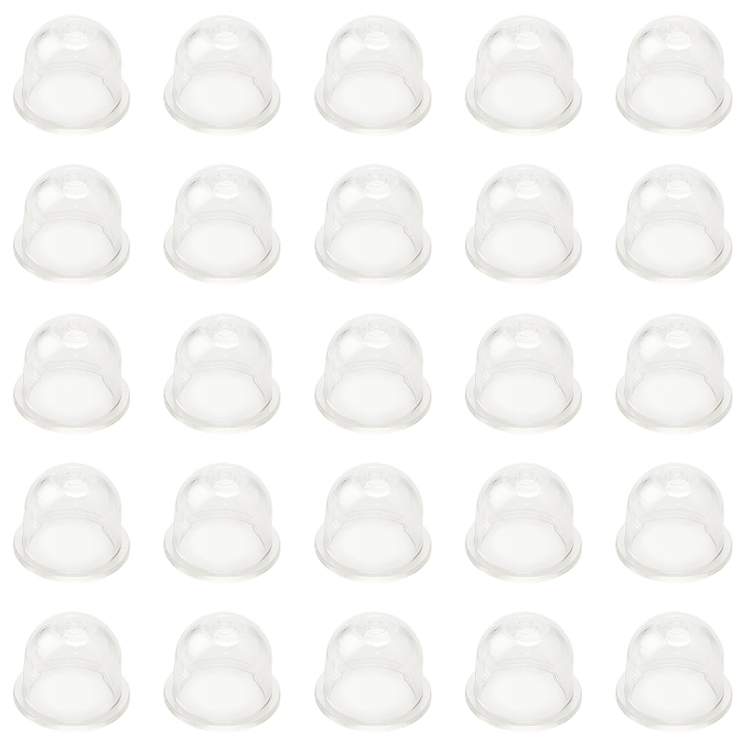 VooGenzek 25 PCS Primer Bulb Pump, Universal Petrol Fuel Primer Bulb, Blower Carburetor Bulb, Petrol Capsule Primer Bulb, Universal Carburetor Oil Cup, for Chainsaws, Trimmer, Lawn Mower (19mm)