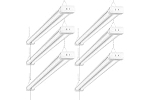 THKSGOD Linkable LED Shop Light 4FT, 6500K Daylight White LED Shop Light for Garage, 4500LM Super Bright Shop Light for Workshop, Garage, Shop