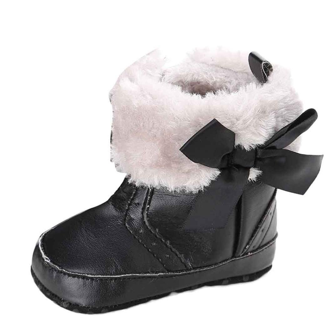 Zapatos Bebé Xinantime Suave Botas de Niño Caliente Invierno Moda Negro