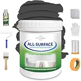 styleonme Waterbased Tile Paint Grey, 50-60sq.ft, Bathtub Washbasin Toilet Ceramic Tile and Kitchen Countertop Refinishing, Odorless and Non-Toxic Heavy Glaze Epoxy Resin Coating (With tools)
