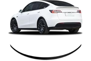 RONGXU AUTO Fit for Tesla Model Y Spoiler Rear Spoiler Wing 2020-2023 2024 Tesla Model Y Rear Trunk Lip, Sporty Appearance Tesla Model Y Accessories Trunk Spoiler, Matte Black